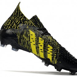 Adidas Predator Freak.1 FG Black And Yellow Soccer Cleats