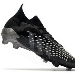 Adidas Predator Freak.1 FG Black Wite Silver Soccer Cleats