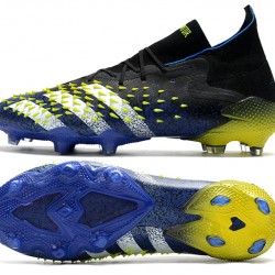 Adidas Predator Freak.1 FG Black Yellow With Blue White Soccer Cleats