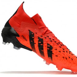 Adidas Predator Freak.1 FG Red Black Soccer Cleats