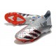 Adidas Predator Freak.1 FG Silver Red Black Soccer Cleats