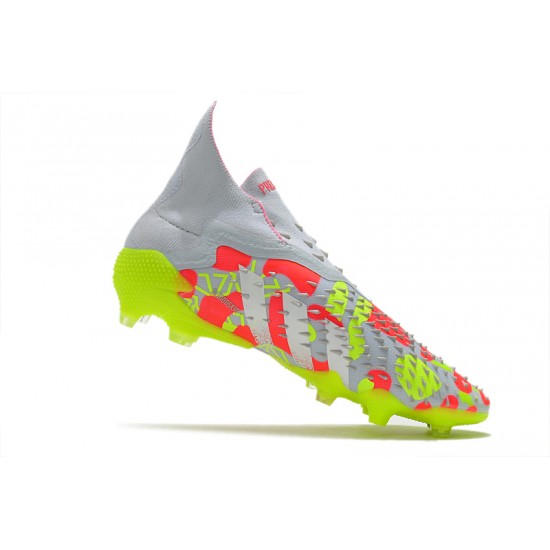 Adidas Predator Freak.1 FG Yellow Grey Yellow Green Soccer Cleats