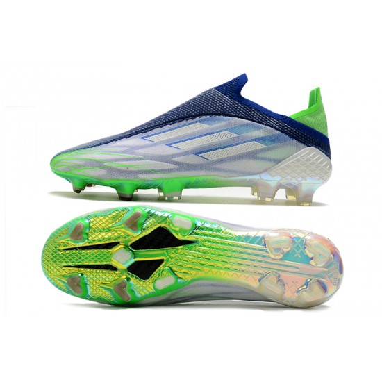 Adidas X Speedflow FG Blue Green Yellow Soccer Cleats