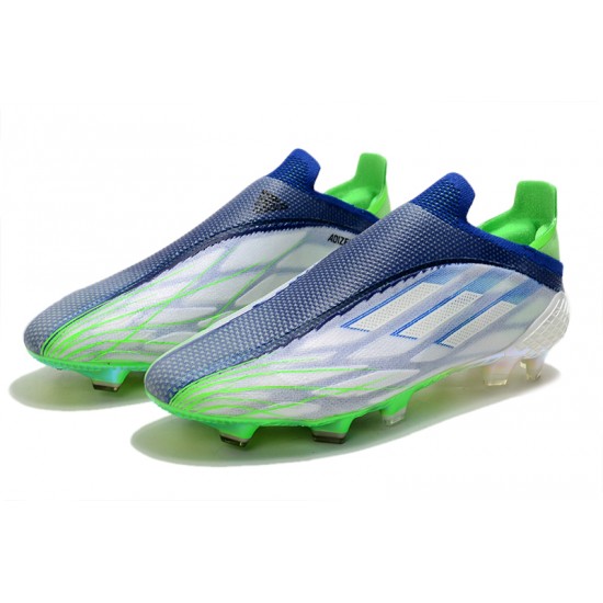 Adidas X Speedflow FG Blue Green Yellow Soccer Cleats