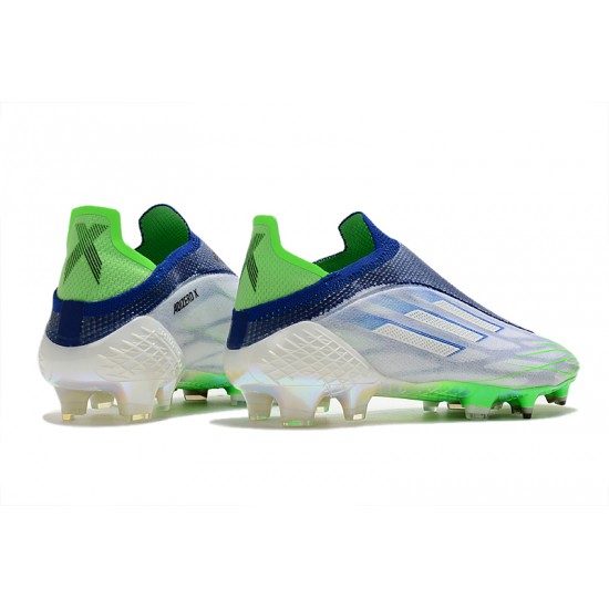 Adidas X Speedflow FG Blue Green Yellow Soccer Cleats