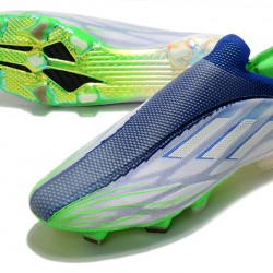 Adidas X Speedflow FG Blue Green Yellow Soccer Cleats