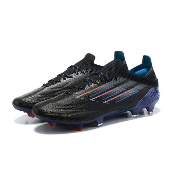 Adidas X Speedflow FG Low Black Blue Soccer Cleats