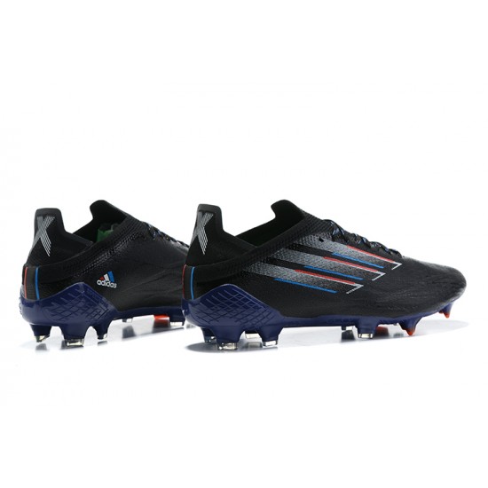 Adidas X Speedflow FG Low Black Blue Soccer Cleats