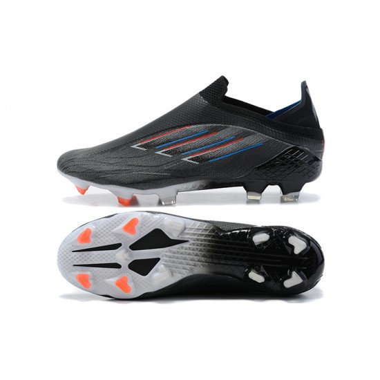 Adidas X Speedflow FG Low Black Grey Soccer Cleats