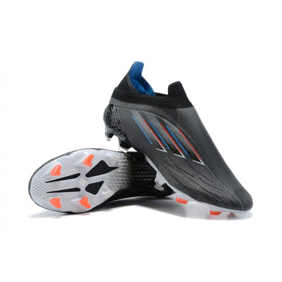 Adidas X Speedflow FG Low Black Grey Soccer Cleats