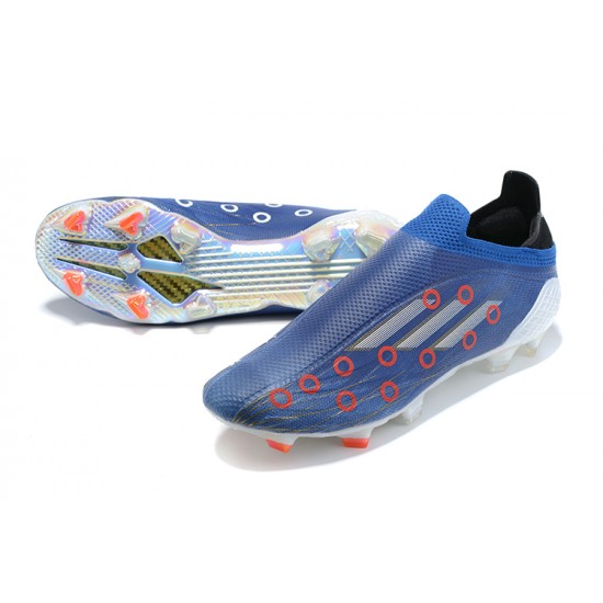 Adidas X Speedflow FG Low Blue Red Grey Soccer Cleats