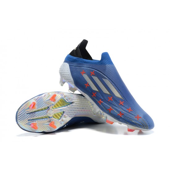 Adidas X Speedflow FG Low Blue Red Grey Soccer Cleats