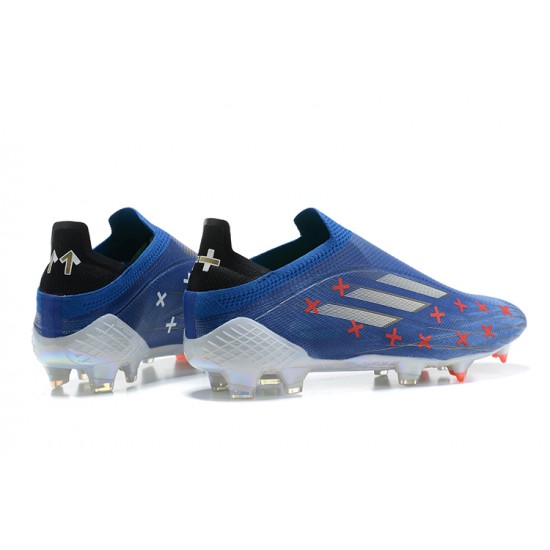 Adidas X Speedflow FG Low Blue Red Grey Soccer Cleats