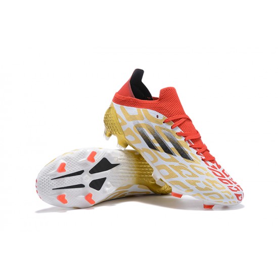 Adidas X Speedflow FG Low Gold Red Black Soccer Cleats