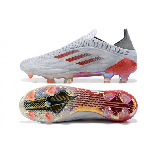 Adidas X Speedflow FG Low Red Grey Soccer Cleats