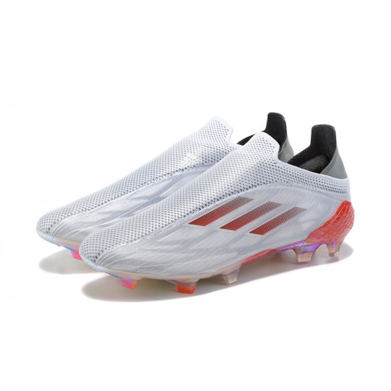 Adidas X Speedflow FG Low Red Grey Soccer Cleats