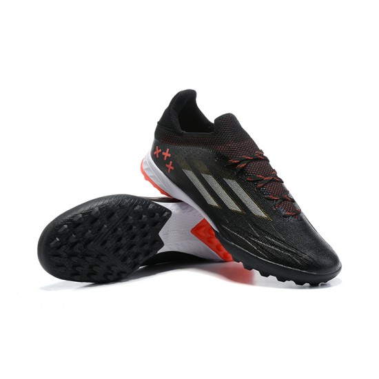 Adidas X Speedflow.1 TF Black Red Grey Soccer Cleats