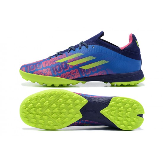 Adidas X Speedflow.1 TF Blue Purple Green Yellow Soccer Cleats