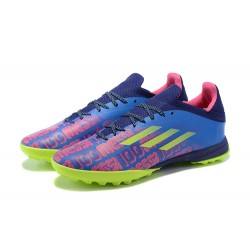 Adidas X Speedflow.1 TF Blue Purple Green Yellow Soccer Cleats