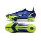 To Have A Strong Footing In A Market Nike Mercurial Vapor 14 Elite FG Low Blue Yellow Soccer Cleats Online