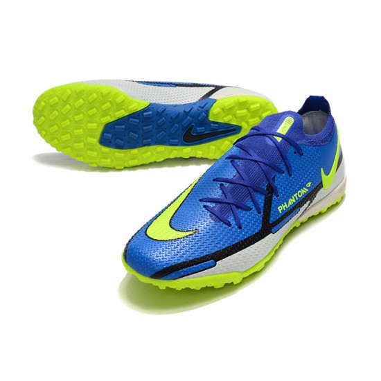 Nike Phantom GT2 Elite TF Blue Yellow Black Soccer Cleats