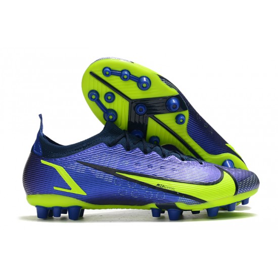 Nike Vapor 14 Elite PRO AG Blue Yellow Green Black Soccer Cleats