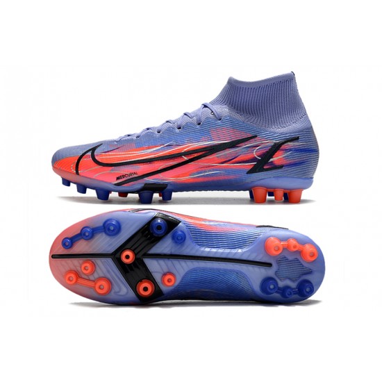 Nike Vapor 14 Elite PRO AG High Blue Orange Black Soccer Cleats