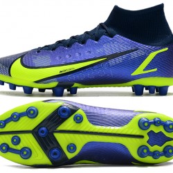 Nike Vapor 14 Elite PRO AG High Blue Yellow Green Black Soccer Cleats