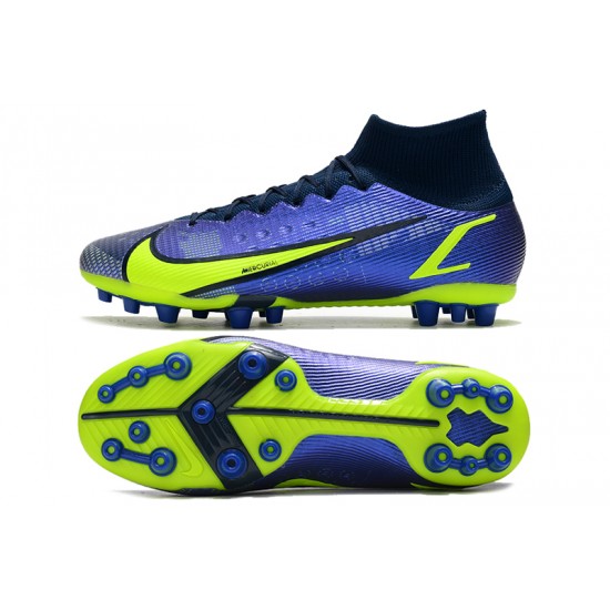 Shop Now Nike Vapor 14 Elite PRO AG High Blue Yellow Green Black Soccer Cleats On Sale