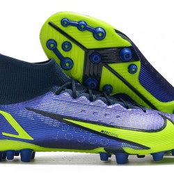 Nike Vapor 14 Elite PRO AG High Blue Yellow Green Black Soccer Cleats