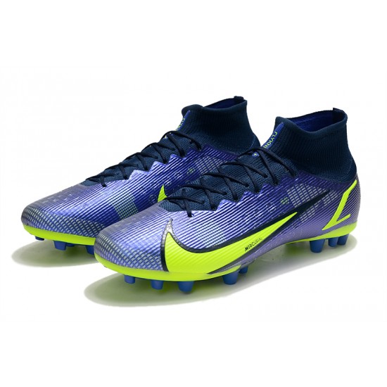Shop Now Nike Vapor 14 Elite PRO AG High Blue Yellow Green Black Soccer Cleats On Sale