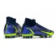 Nike Vapor 14 Elite PRO AG High Blue Yellow Green Black Soccer Cleats