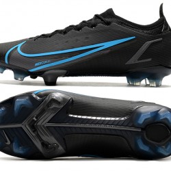 Nike Mercurial Vapor 8 Elite FG Low Black Blue Men Soccer Cleats