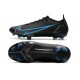 Nike Mercurial Vapor 8 Elite FG Low Black Blue Men Soccer Cleats