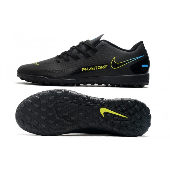 Nike Phantom GT TF Low Black Yellow Mens Soccer Cleats