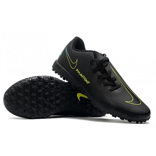 Nike Phantom GT TF Low Black Yellow Mens Soccer Cleats