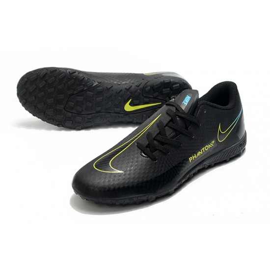 Nike Phantom GT TF Low Black Yellow Mens Soccer Cleats