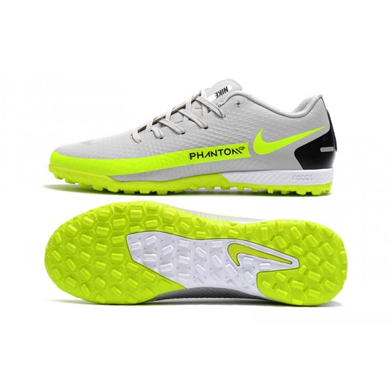 Nike Phantom GT TF Low Silver Green Soccer Cleats