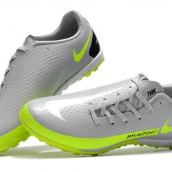 Nike Phantom GT TF Low Silver Green Soccer Cleats