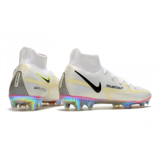 Nike Phantom GT2 Elite DF FG Mid Beige Black Soccer Cleats