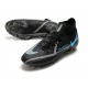 Nike Phantom GT2 Elite DF FG Mid Black Blue Soccer Cleats