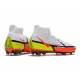 Nike Phantom GT2 Elite DF FG Mid White Orange Black Soccer Cleats