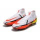 Nike Phantom GT2 Elite DF FG Mid White Orange Black Soccer Cleats