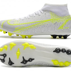 Nike Superfly 8 Academy AG Grey Yellow Mens Soccer Cleats