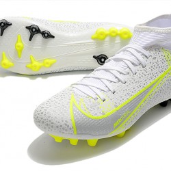 Nike Superfly 8 Academy AG Grey Yellow Mens Soccer Cleats