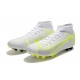 Nike Superfly 8 Academy AG Grey Yellow Mens Soccer Cleats