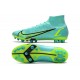 Nike Superfly 8 Elite AG Ltblue Yellow Black Soccer Cleats