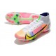 Nike Superfly 8 Elite AG Mid Pink Green Grey Soccer Cleats