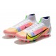 Nike Superfly 8 Elite AG Mid Pink Green Grey Soccer Cleats