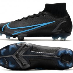 Nike Superfly 8 Elite FG Black Blue Men Soccer Cleats